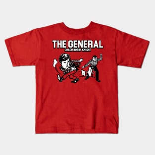 The General - Bobby Knight Chair Throw Kids T-Shirt